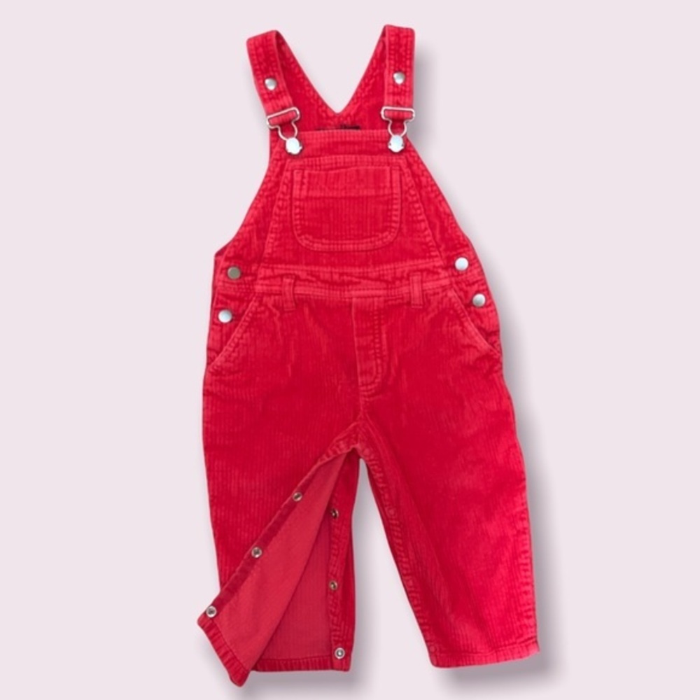 Vintage Gymboree | vintage Gymboree red corduroy overalls EVC